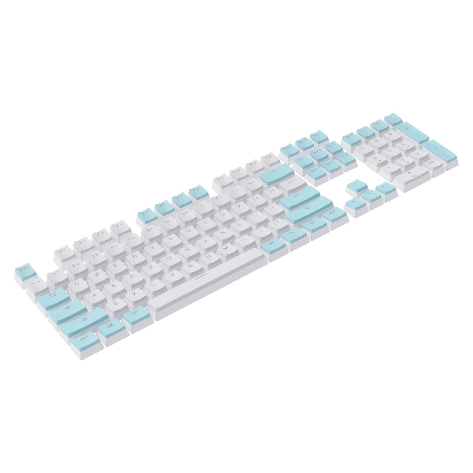 Buy Pudding Keycaps, 104 Key Standard Key Cap Set, Double PBT Keycap