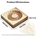 AEGYPIUS Wooden Cookie Molds Wood, 3.9 Inches Wood Cookie Mold with Round Stamps, Traditional Wooden Molds Christmas Butter Mold for Holiday Shortbread