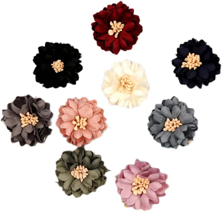 TEHAUX 20pcs Chrysanthemum Embellishments Dried Flowers for Crafts Decorative Flowers for Shoes Clothing Hair Accessories