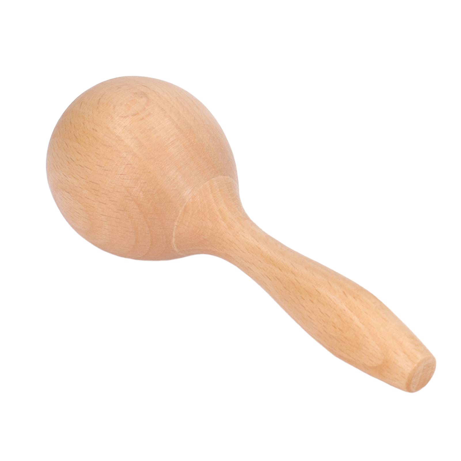 Strumenti a Percussione Manuale Maracas Portatili in Legno di Faggio da 2 Pezzi con Suono Chiaro e Aspetto Lucido per Feste e Concerti, Dimensioni 14x5x5 Cm