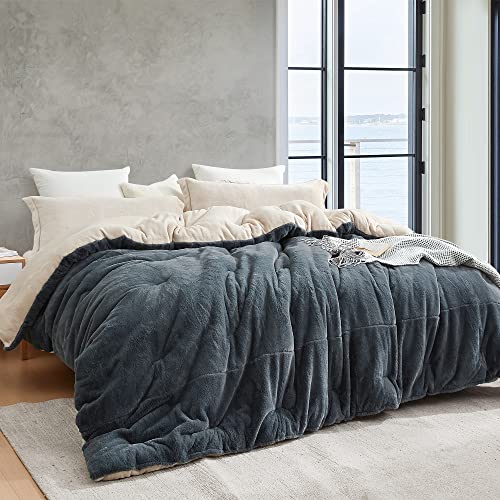 Plumpy Pudgy Portly Chunky Bunny - Coma Inducer® Alaskan King Comforter - Poppy Seed Birch