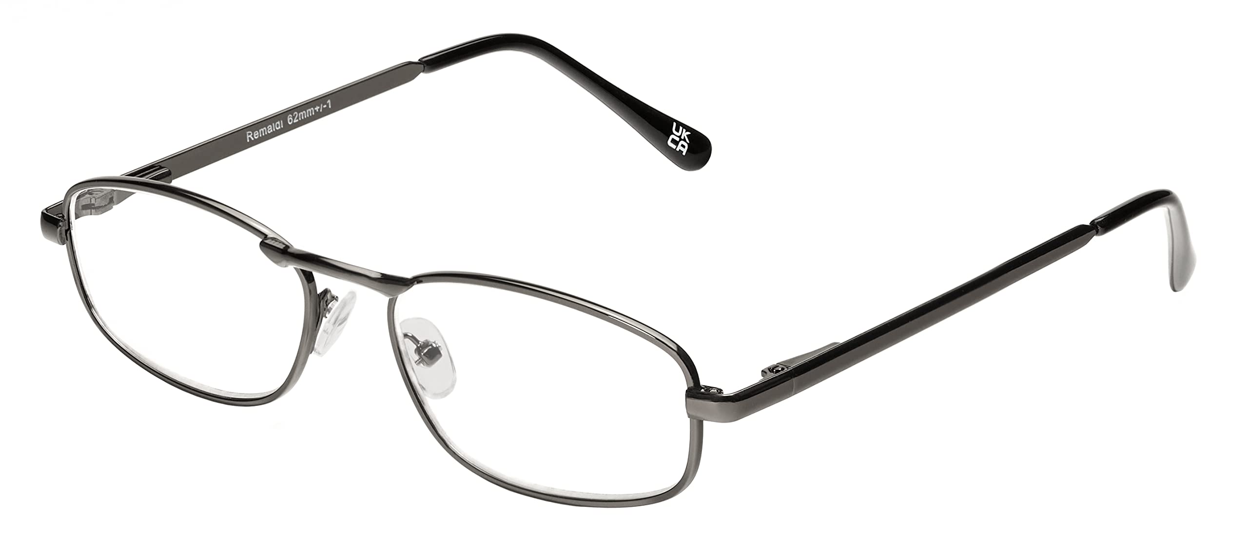 Remaldi Reading Glasses Readers Frame Milan Gunmetal 2.00