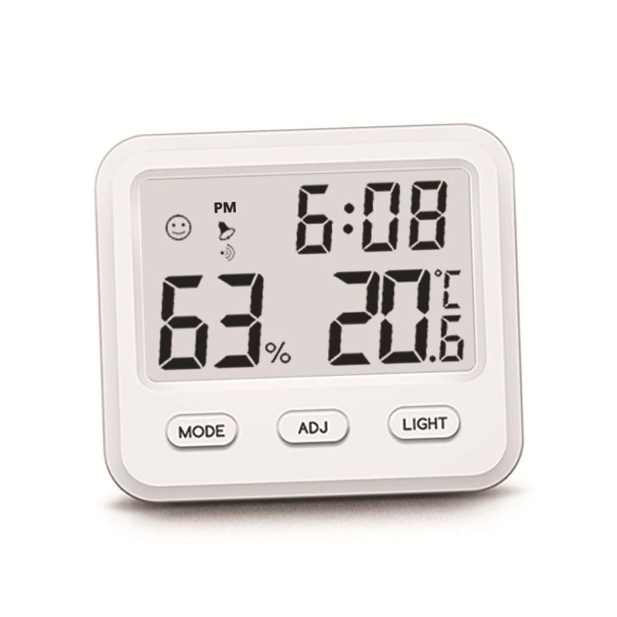 BESPORTBLE 3 Stücke Innen Mit Uhr Hygrometer Baby Home Büro Keine Batterie Weiß Präzise Temp Feuchtigkeit