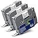 Produktbild 3x Labelwell 12mm x 8m Kompatibel Schriftband Ersatz für Brother Tz TZe-S231 Schwarz auf Weiß Extra-Stark Klebend für Brother Ptouch PT-H100LB PT-D210VP PT-D600VP PT-D400VP PTH107B P700 D200DW H105WB