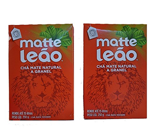 Leao - Natural Toasted Mate Tea in Bulk - 250g - 8.82 Oz (Pack of...
