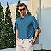 Lxopogk Mens Funny Golf Shirts Short Sleeve Performance Polo Shirts Moisture Wicking Quick Dry Athletic Golf Polo Blue-a