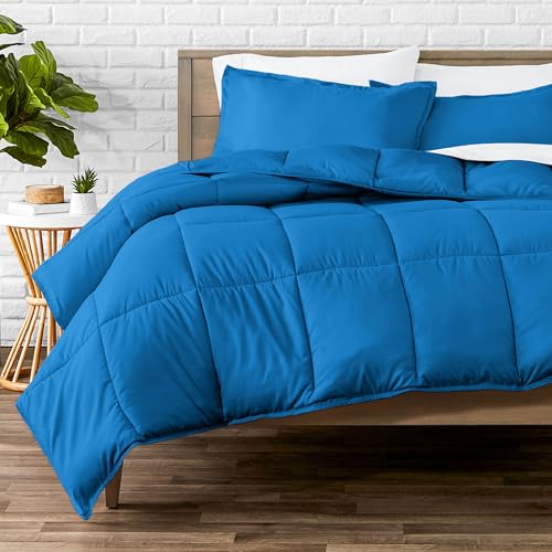 Image of Bare Home Comforter Set - Full Size - Ultra-Soft - Goose Down Alternative - Premium 1800 Series - All Season Warmth (Full, Medium Blue)