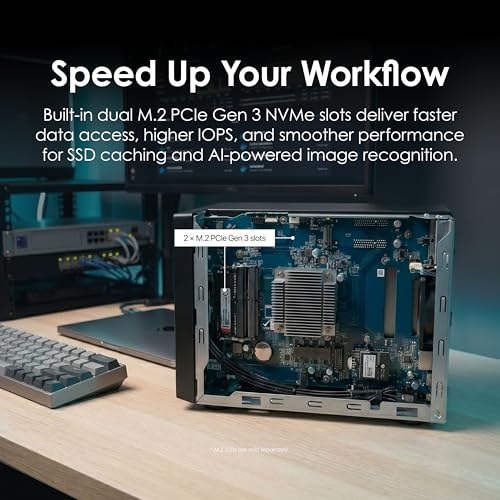 Image of QNAP TS-673A-8G 6 Bay High-Performance NAS with 2 x 2.5GbE Ports and Two PCIe Gen3 Slots