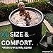 PRODIGYX Ice Bath Tub - Cold Plunge Tub for Athletes - Large Size, Portable, Outdoors - Lid & Thermometer
