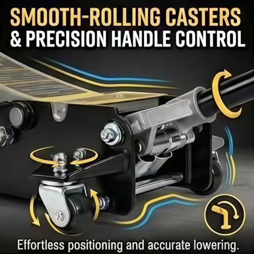 3 Ton Low Profile Floor Jack, Lifting Range 3.35"-19.69"