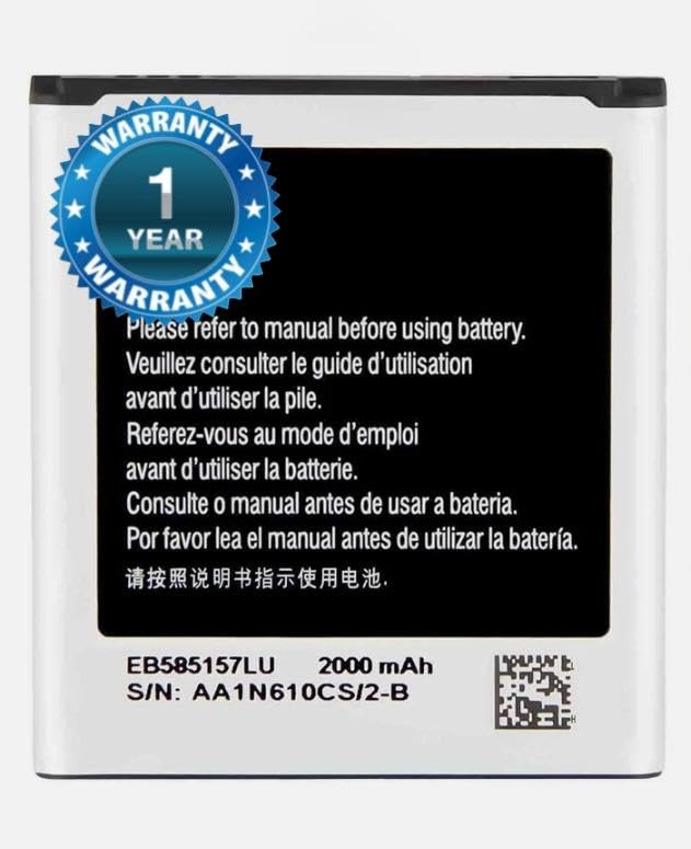 Image of THE BATTERY STORE Original EB585157LU Battery for Samsung Galaxy Grand Galaxy Grand Quattro i8552 Battrey 1 Year Warranty ** (PP199)