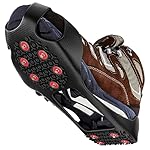 Grectek GT20 Crampones para Excursiones Pesca Esca...: ULTRALIGERO: Si no subes montañas por encima de los 2000 metros, solo necesitas un par de picos ligeros en lugar de un par de garras gruesas de hielo. Es imprescindible para tu seguridad en invierno, siempre ten un par en el coche para esos viajes in...