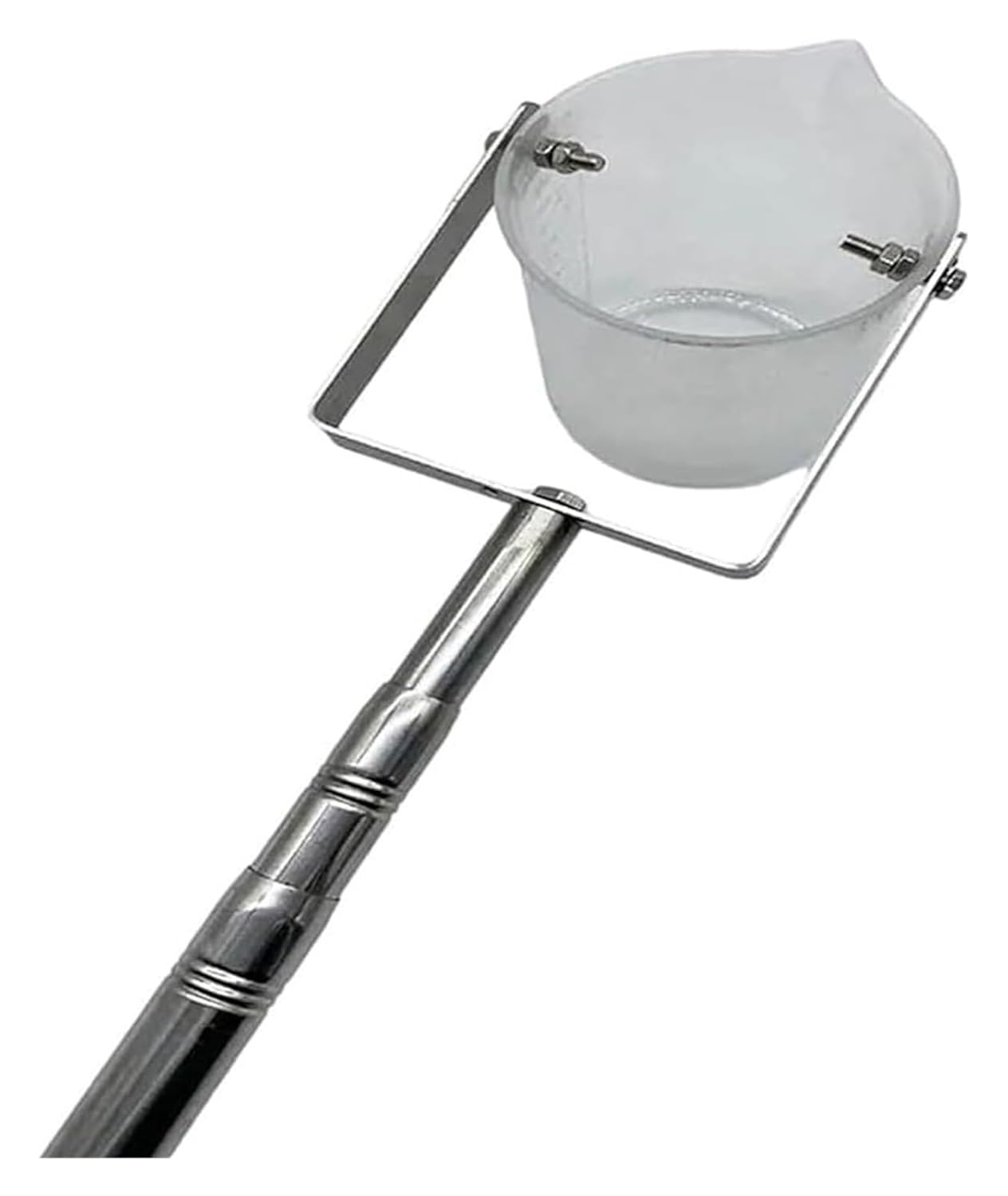 Telescopic Water Sampler with 1000ml Stainless Steel Ladle - Extendable Pole for Rivers, Lakes, Ponds - Adjustable from 2ft to 23ft (0.6m-7m)