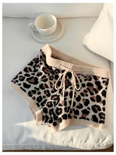 Image of MakeMeChic Women's Mini Micro Shorts Y2k Booty Shorts Sleep Pajama Bottoms