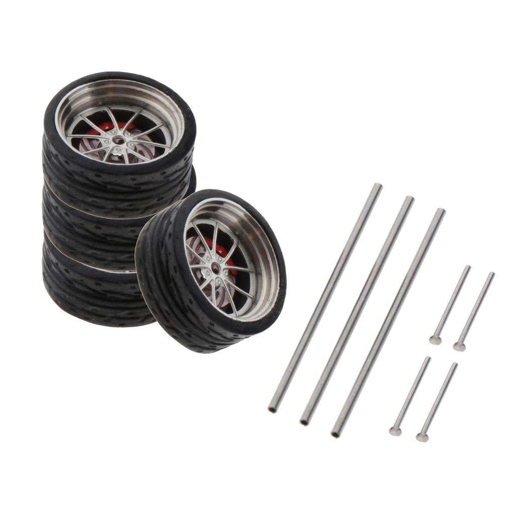 Accessori Auto Modello 1/64 – Ruote Alluminio | cerchi rimovibili, per collezione, adulti