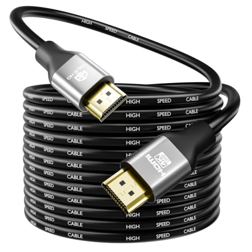 True HQ 4K HDMI Cable 20m High Speed 18Gbps (HDMI 2.0) 4K@60Hz Ultra HD with HDR10 ARC HDCP 2.2 and Ethernet Long Lead for TV Projector Monitor Laptop PS5 Xbox
