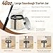 15pcs Sourdough Starter Kit, Bread Baking Supplies with 40oz Sourdough Jar, Bread Proofing Baskets, Baking Mat, Scraper, Dough Cutter ect, for Home & Bakery, Gift for Baking Lovers