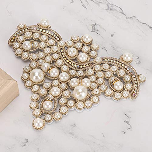 2 pezzi di strass clip di scarpe di perle 10 x