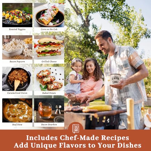 Image of Ayerphalo Bacon Grease Container with Strainer - With Food-Grade Silicone Spatula, 24oz Enamel Rustic Farmhouse Fat Container, Keeper, Recipes, Dishwasher Safe (Pack of 2)