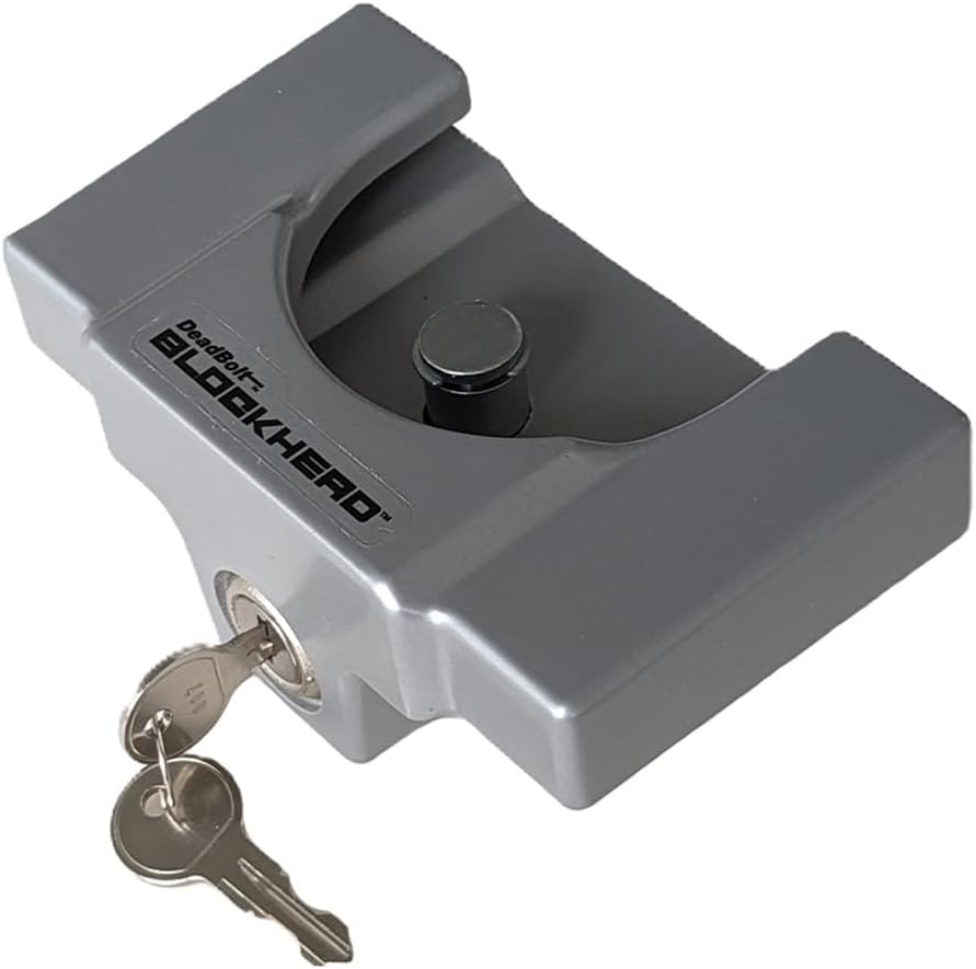 TCL1-YL Deadbolt Blockhead Trailer Coupler Lock