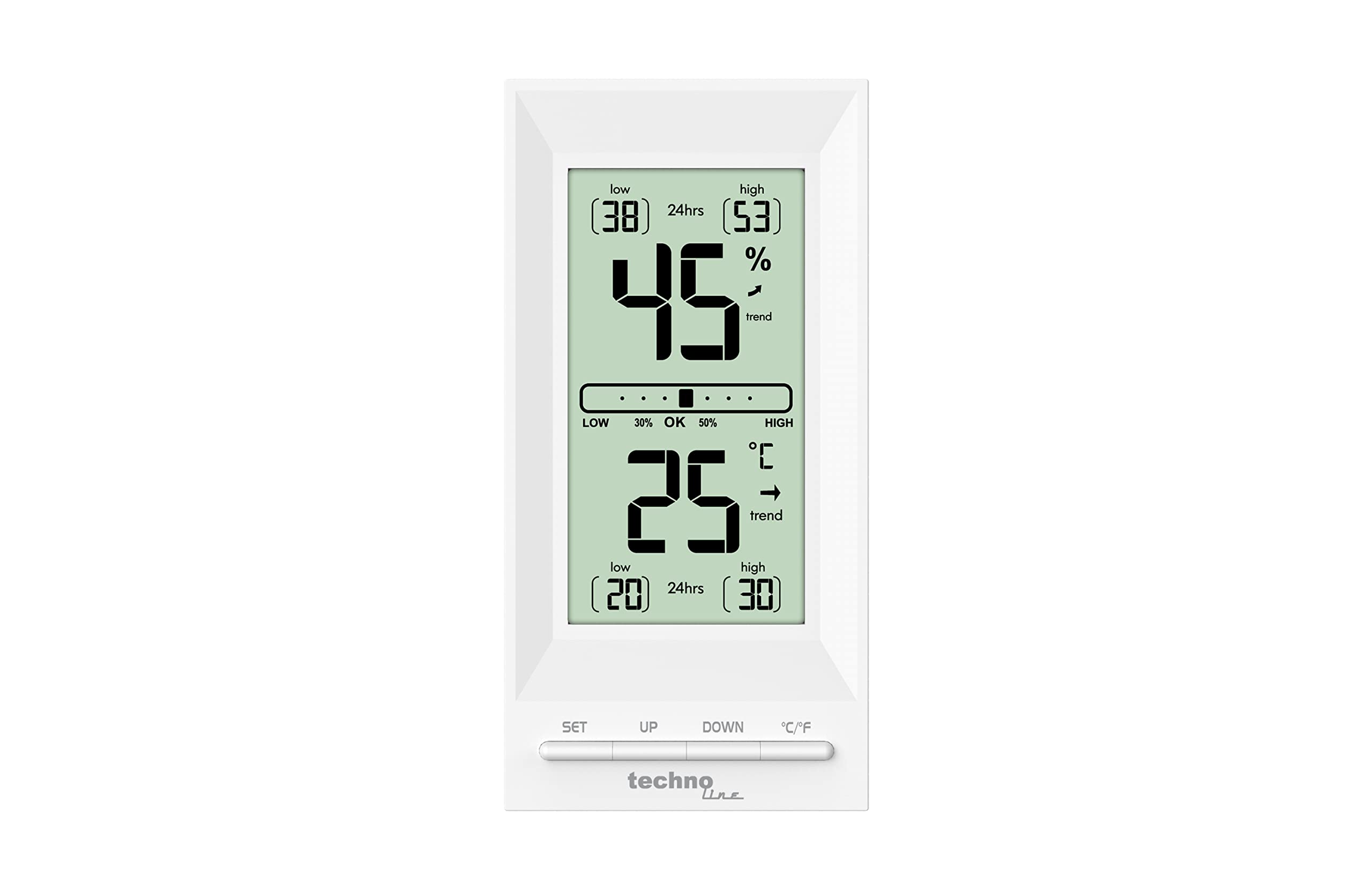 Termometr WS9129, termo-higrometr, temperatura, wilgotność, wskaźnik komfortu w pomieszczeniu, funkcja kalibracji