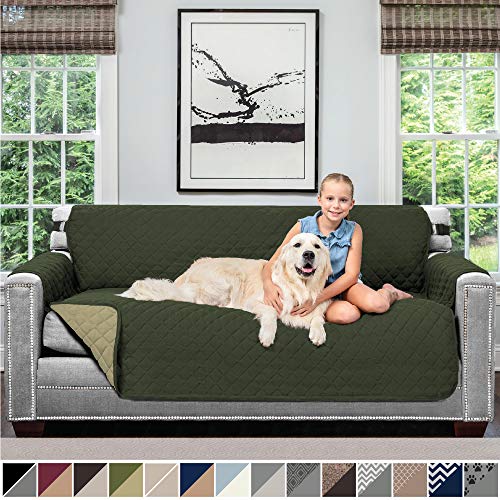 Sofa Shield Original Patent Pending Reversible Large Sofa Protector for Seat Width up