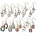 Produktbild Naler 10 Paar Ohrringe Weihnachten Schmuck für Advendkalender