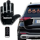 Car Accessories for Men, Fun Car Finger Light with Remote - Give The Love & Bird & Wave to Drivers - Ideal Gifted Car Accessories, Truck Accessories, Car Gadgets & Road Rage Signs for Women