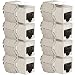 Produktbild VESVITO 8x RJ45 CAT6A Keystone Jack Buchse für Patchpanel Patchfeld bis 10 GBit/s 500MHz werkzeuglos, PoE++, für CAT7A CAT7 CAT6A CAT6 AWG 22-26 Netzwerkkabel Verlegekabel Installationskabel LAN Kabel