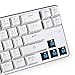 immagine 4Argento Qisan Gaming Keyboard Tastiera Metallica Meccanica Cherry Mx Blu Interruttore Di Ghiaccio Retroilluminazione Blu Della Tastiera 68-Keys Mini Design-Bianco