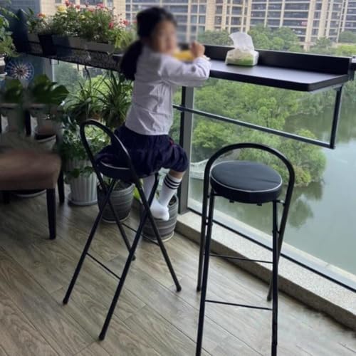 Tabouret de bar haut pliable assise réglable pour éviter le mal de dos bureau - 3