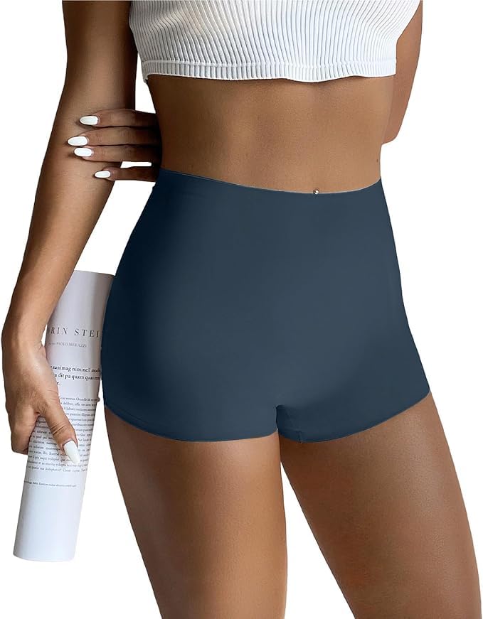 Image of FallSweet No Show Boy Shorts Underwear for Women Seamless Panties Boxer Briefs Pack