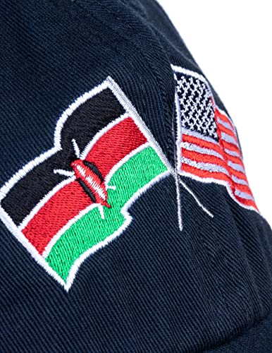 Image of Ann Arbor T-shirt Co. American Friendship Nations Flag Baseball Low Profile Dad Hat for Men Women