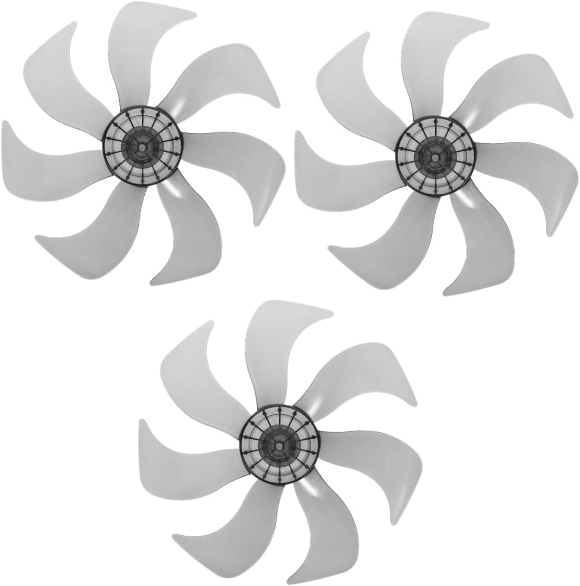 3pcs Replacement Plastic Fan Blades for Electric Floor and Table Fans Easy Installation Compatible Pedestal Models Cooling Performance and Convenient Design