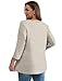 OFEEFAN Plus Size 3/4 Sleeve Tops for Women Blouses for Women Business Casual Chocolate Brown Fall Clothes Dressy Babydoll Tunic Tops Maternity Clothes 3XL