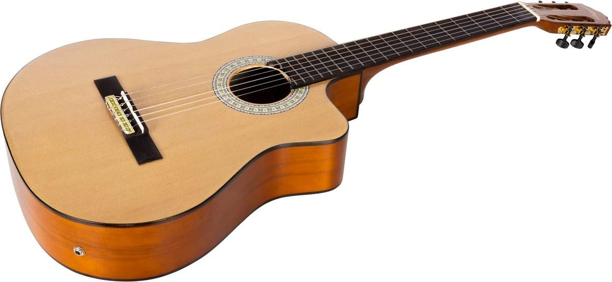 Elettro chitarra classica elettrificata 4/4 dimensione 39" M-tunes MTC209CE Cutaway mtunes