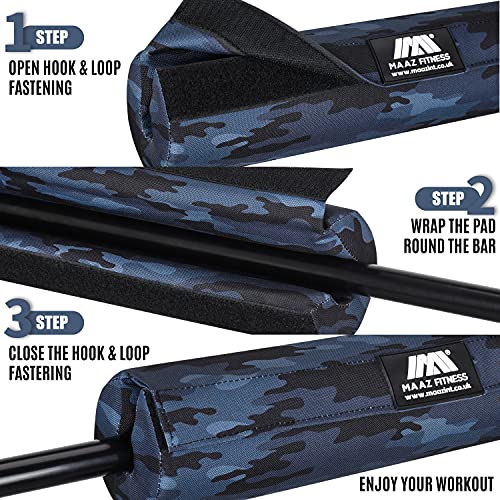 MAAZ-fitness-Barbell-Squat-Pad-Extra-Thick-Foam-Padding-for-Neck-Shoulder-Support-Heavy-Duty-Gym-Fitness-Workout-Cover-for-Women-Hip-Thrusts-Weight-Lifting-and-Heavy-Weight-Squats-camo