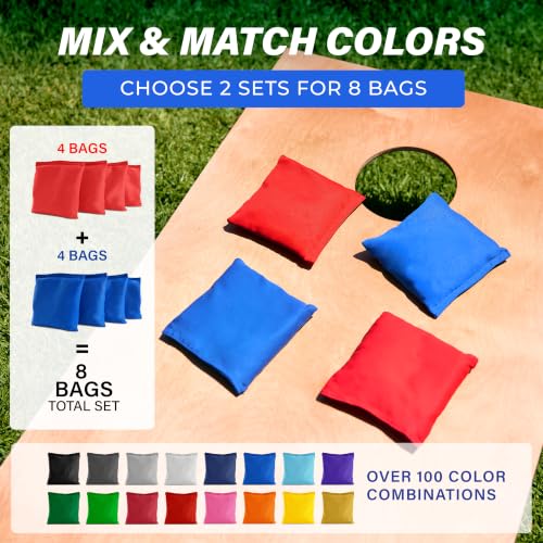Image of GoSports Classic Cornhole Bean Bags Set of 4-16 Colors Available - Regulation All Weather, Mix and Match
