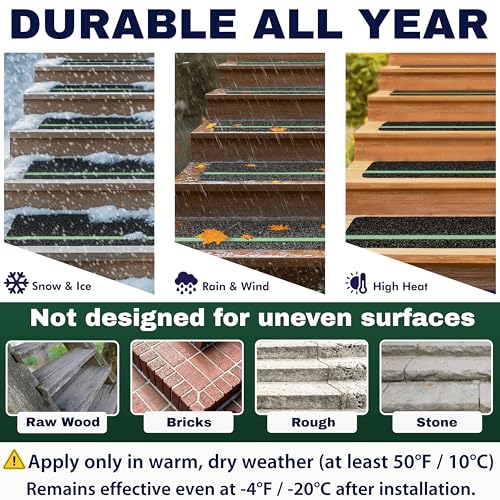 20% Off Outdoor Non-Slip Stair Treads - 12-Pack Glow in Dark