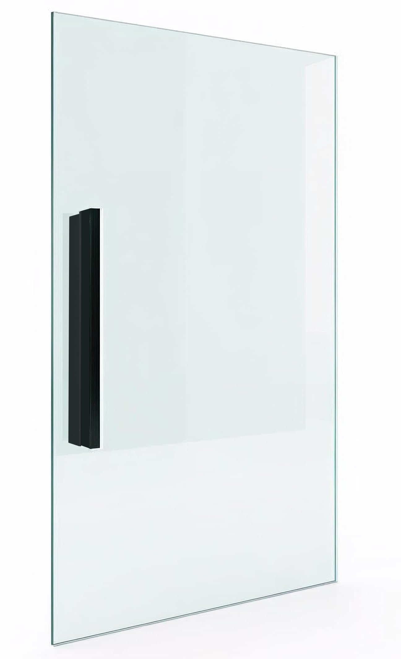 PORTE ITALIANE, Maniglie Adesive Acciaio Inox Nere per Porte Scorrevoli in Vetro – Maniglioni con Adesivo 3M Hard Senza Fori, Facili da Applicare e Resistenti - Coppia Lunghezza 30 cm