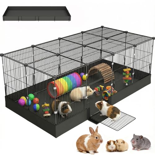 20-Plane Enclosed Guinea Pig & Hamster Cage with Waterproof Liner