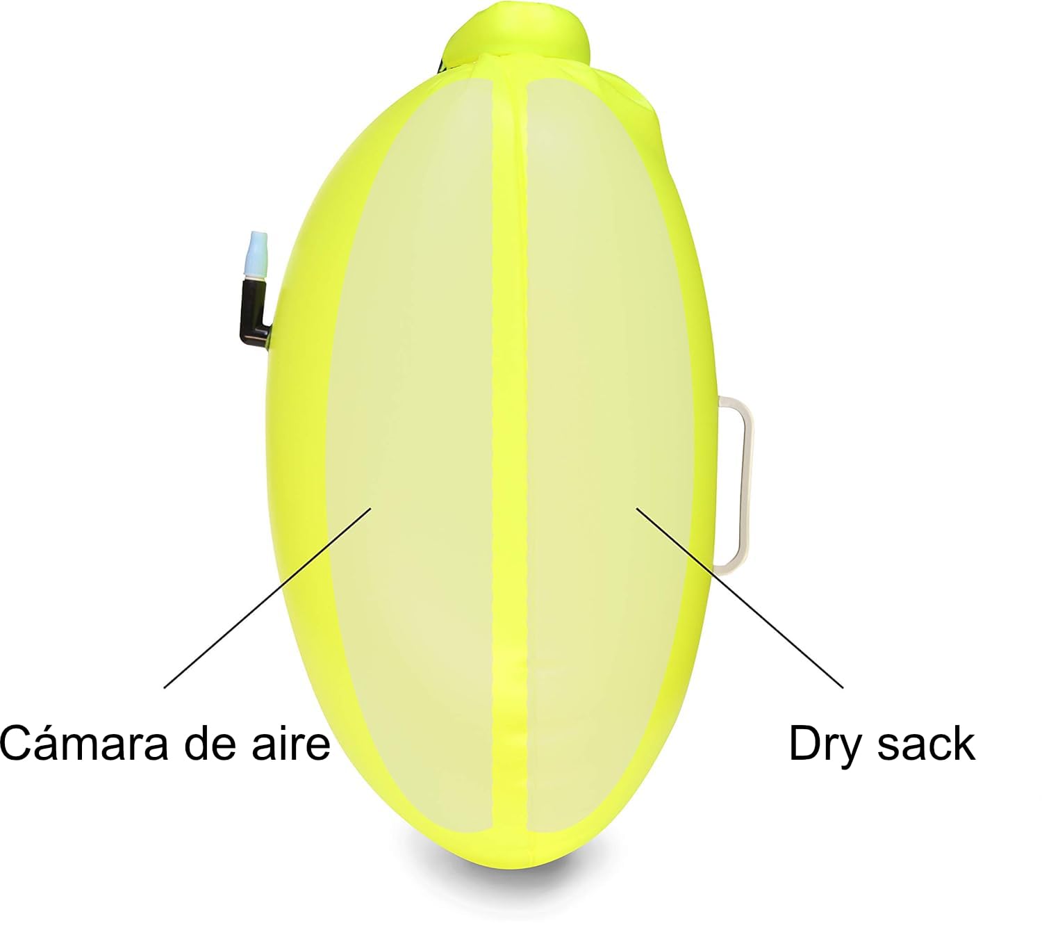 Boya de Natación Inflable Amarilla