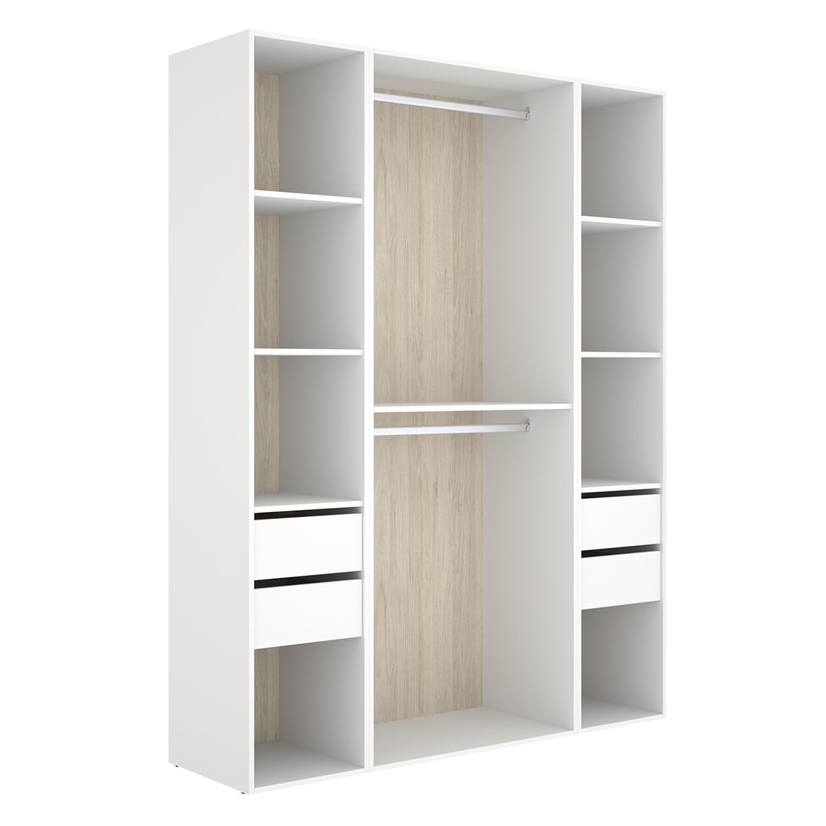 DEKIT Grupo RIMOBEL-Conjunto Armario-VESTIDOR con Trasera Reversible