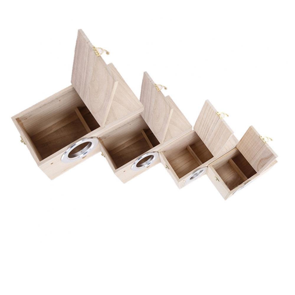Wooden Wild Bird Nest Box Nesting Feeding Feeder Station House & Stick S |Home & Garden | Yard, Garden & Outdoor Living | Bird & Wildlife Accessories | Birdhouses-image-8