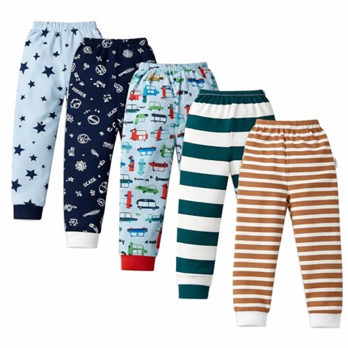 Image of AmazBabyBoys Cotton Printed Track Pants Boy's Regular fit Trackpants (Assorted Prints)