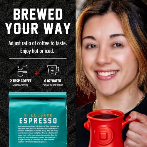 Image of Fire Department Coffee Shellback Espresso Ground Coffee - 12 oz