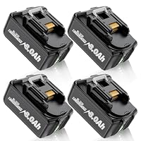 Maxofpowr – 4 X 8000mAh für Makita Akku 18V, Ersatzakku für Makita 18V L