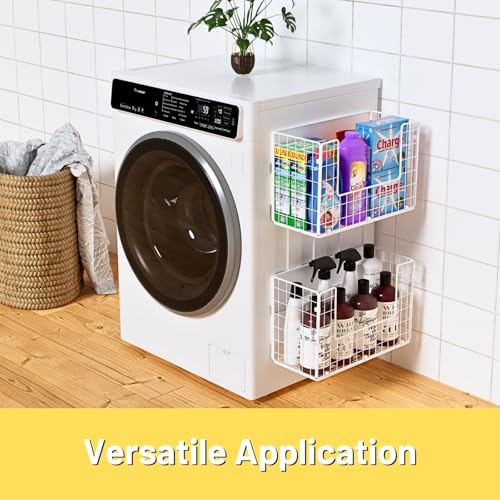 Ofiray-home Magnetic Fridge Shelf, Fruit Potato & Onion Storage Bins, Pantry Organizers, Large Container Basket for Refrigerator, Kitchen Counter, Cabinet (1, White) by Ofiray-home - Used condition - Image 8