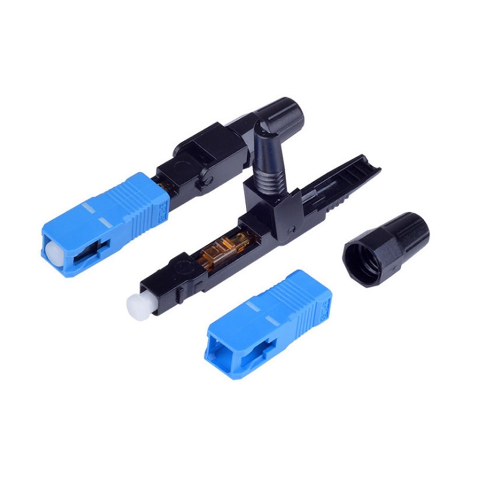 Épisseur de Fibre Optique Kit d'outils Rapides for Fibre Optique FTTH SC UPC, 100 pièces/50 pièces, connecteurs de for Tests(50pcs Scupc)