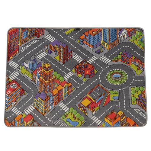 Internethandel Pfordt Spielteppich Straße Big City, 95x133 cm,...